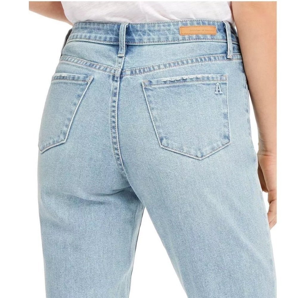 Articles of Society Rene Ankle Straight Jeans in Eden Wash - Picture 5 of 13
